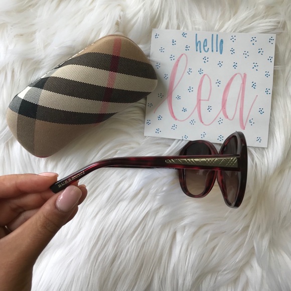 Authentic Burberry Oversized Sunglasses, acetate main image 6